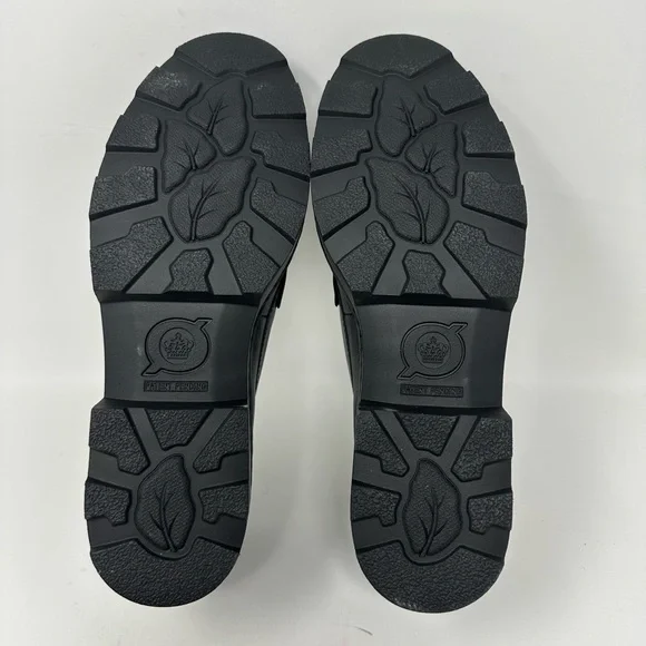 New Born - Carrera Leather Lug Sole Platform Penny Loafers size 9.5M - Picture 8 of 15